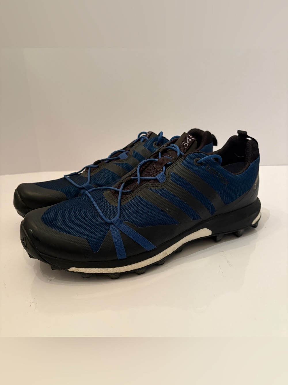 Adidas Terrex Agravic GTX Boost Men's Size 11 Trail Running Shoes Blue.